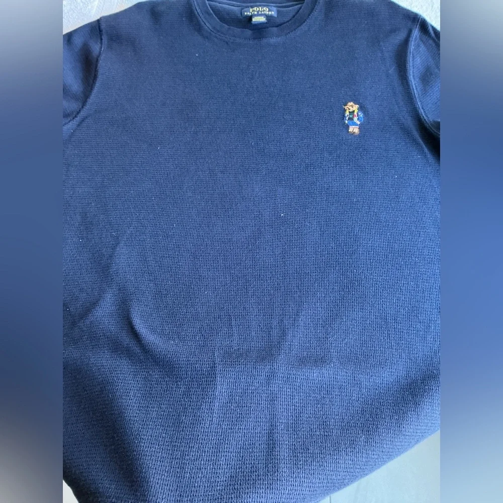 Polo by Ralph Lauren Men's Deep Blue Long Sleeve Tee